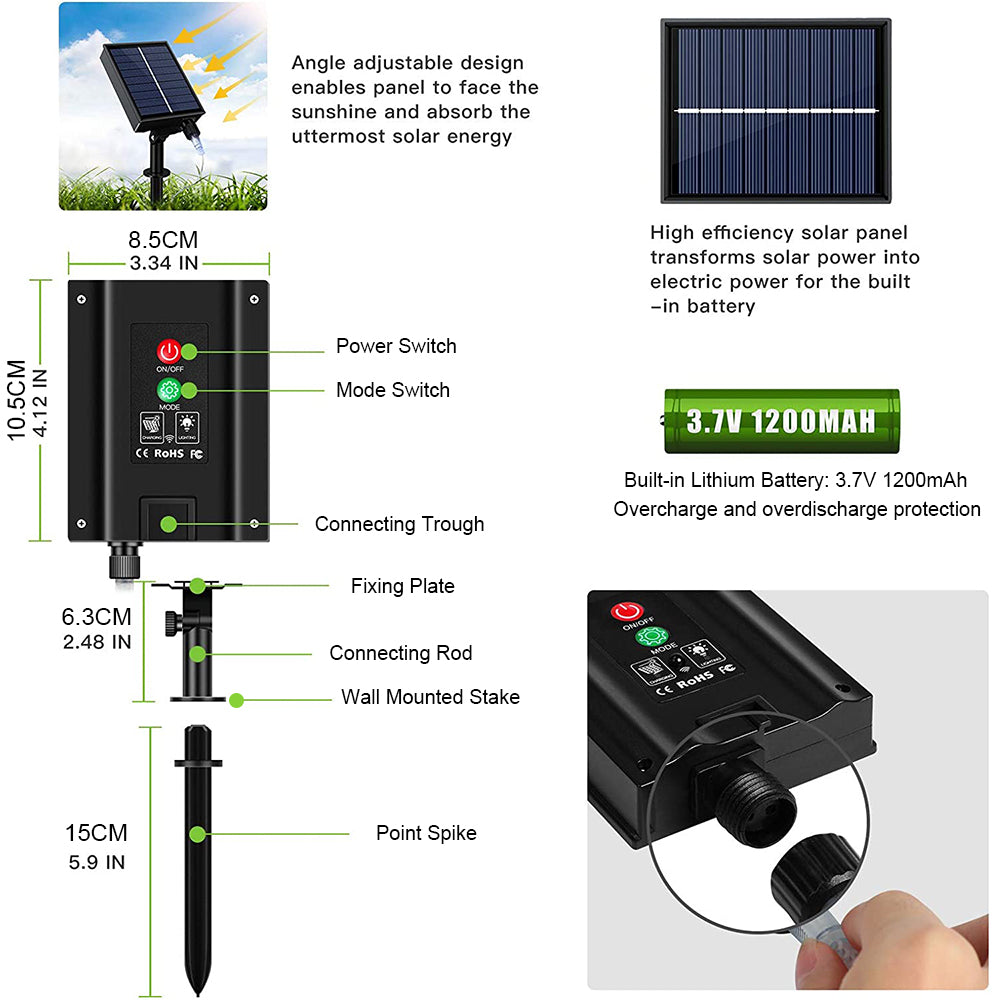 LED DIY Firework Solar Lights