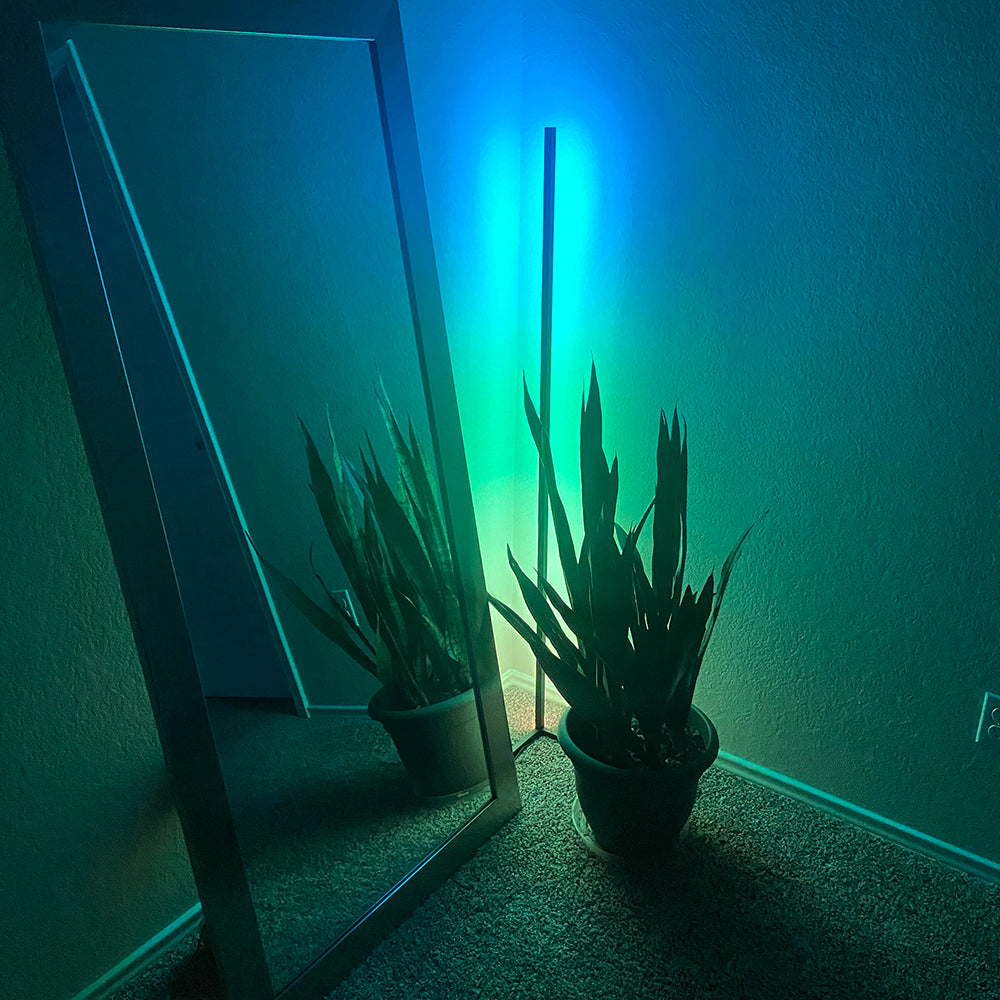 LED Corner Floor Lamp RGB Color Changing