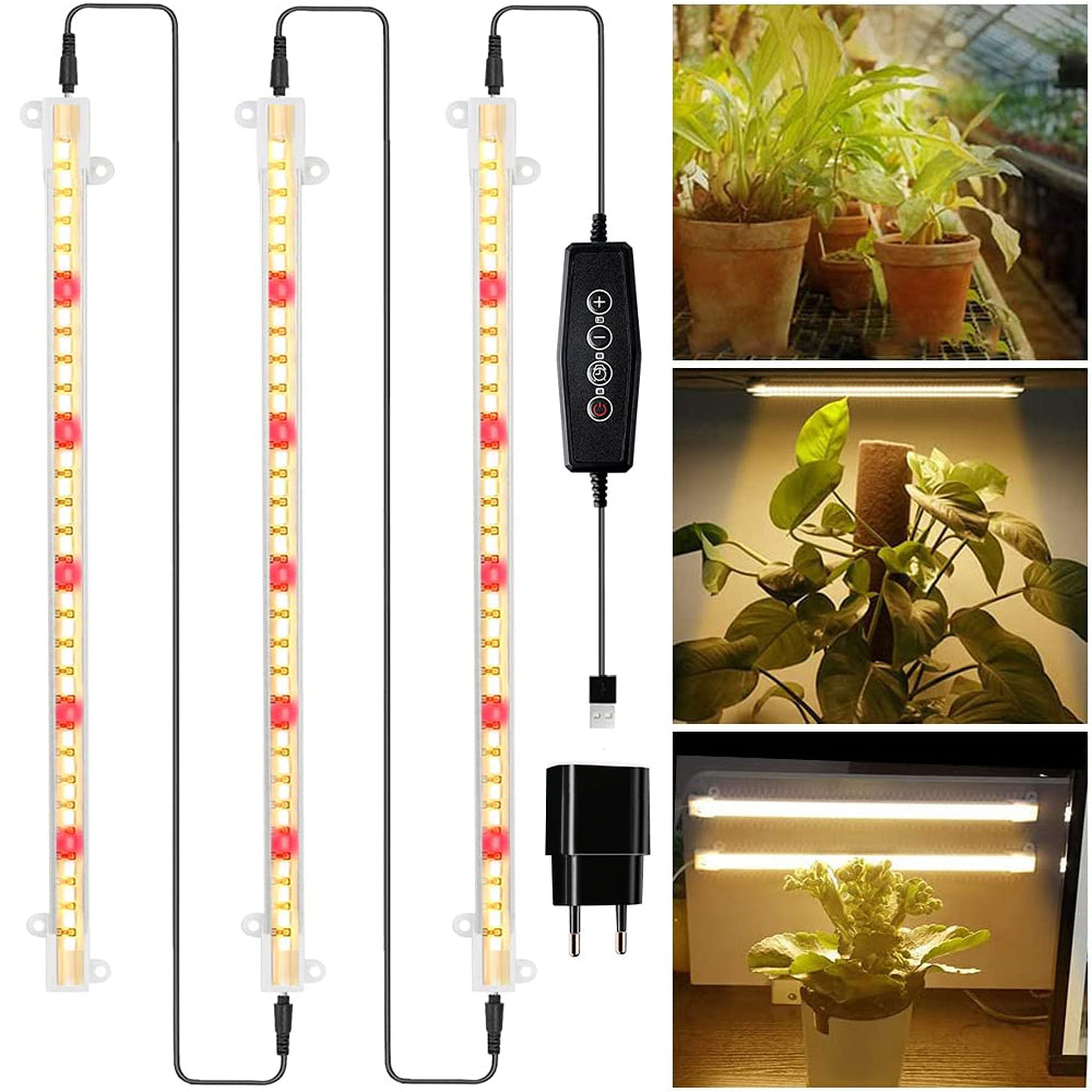 Tiras de luz LED para cultivo Luz solar de espectro completo de 3500K