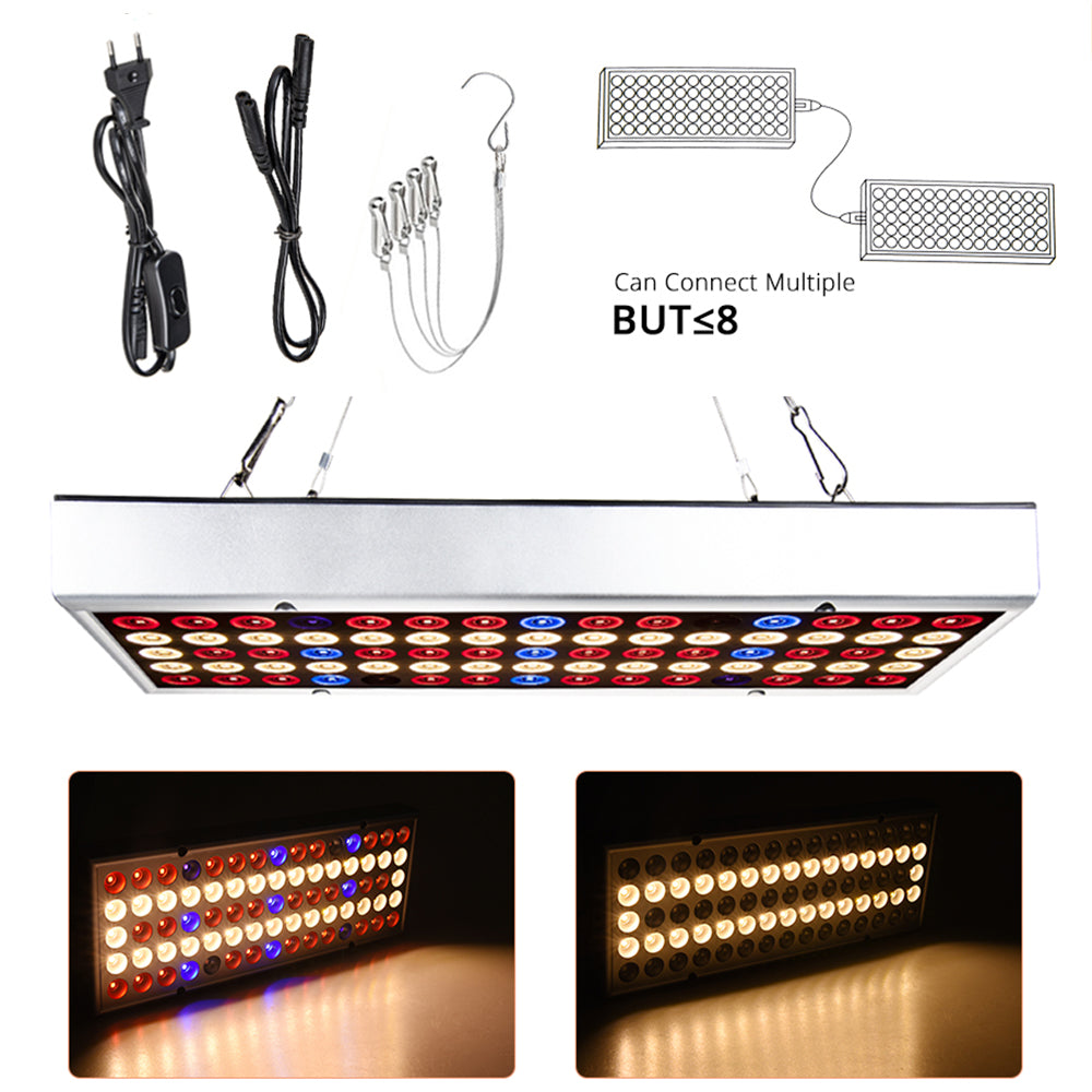 LED-Vollspektrum-Panel-Pflanzenlicht, anschließbare Schaltersteuerung