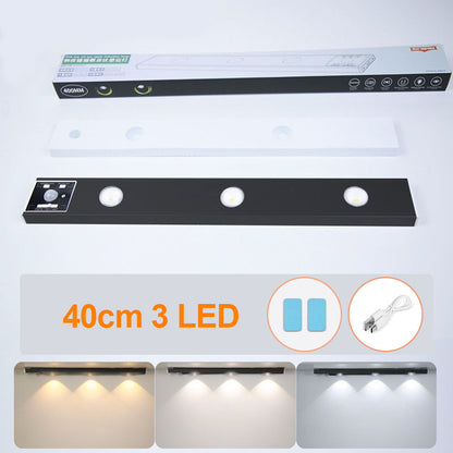 LED Motion Sensor Under Cabinet Light Black Shell