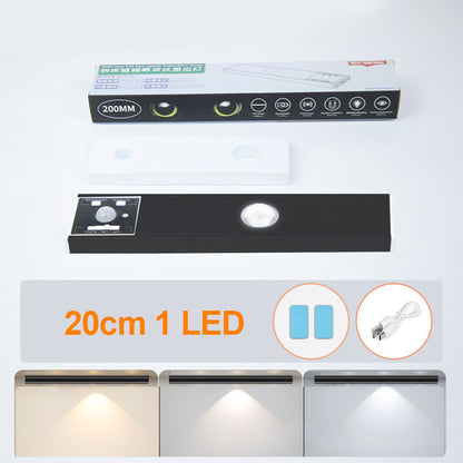 LED Motion Sensor Under Cabinet Light Black Shell