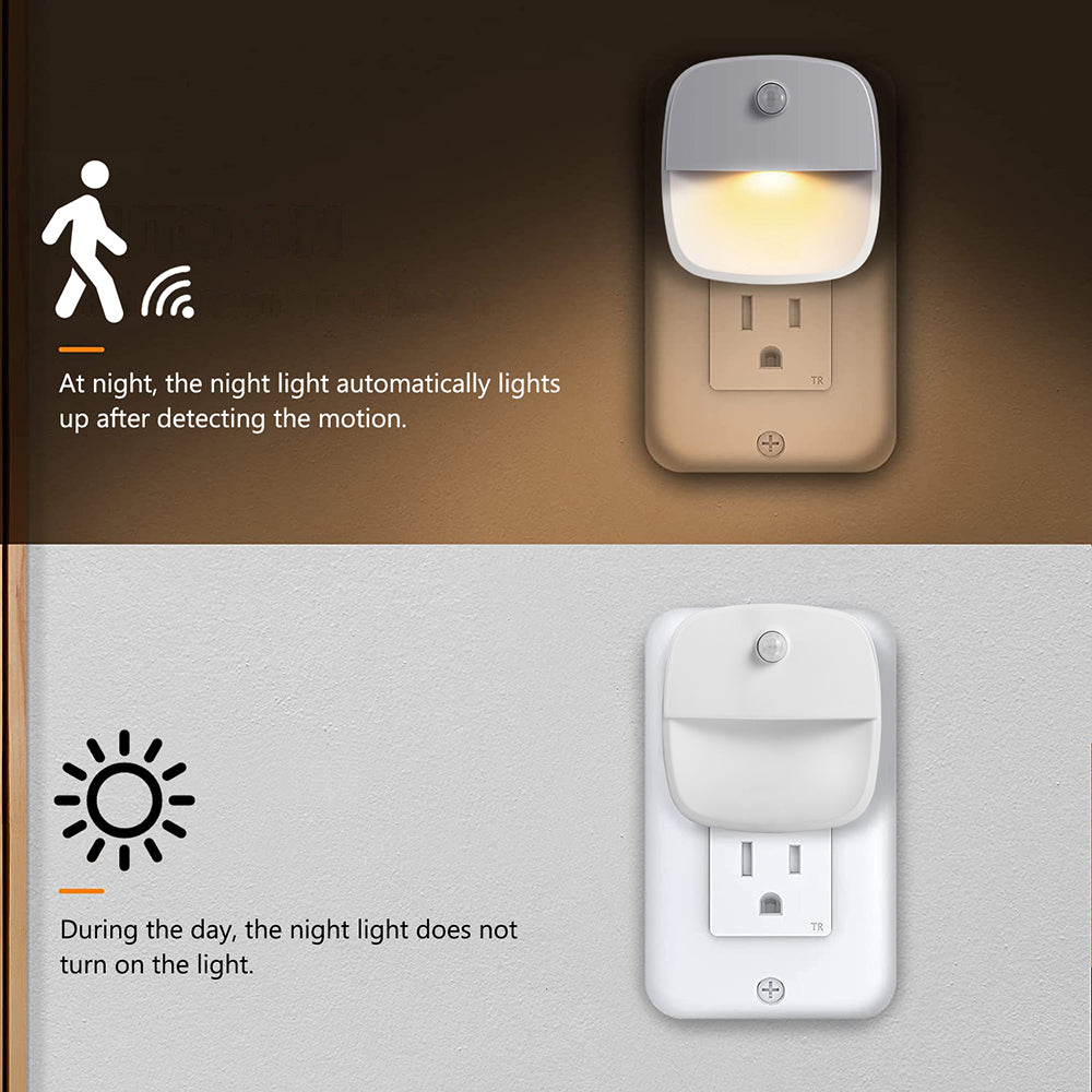 Plug-in LED Motion Sensor Night Light