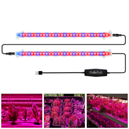 Tiras de luz de cultivo LED regulables de espectro completo