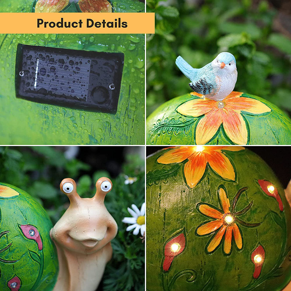 Waterproof Solar Garden Animal & Statue Resin Figurine Lights