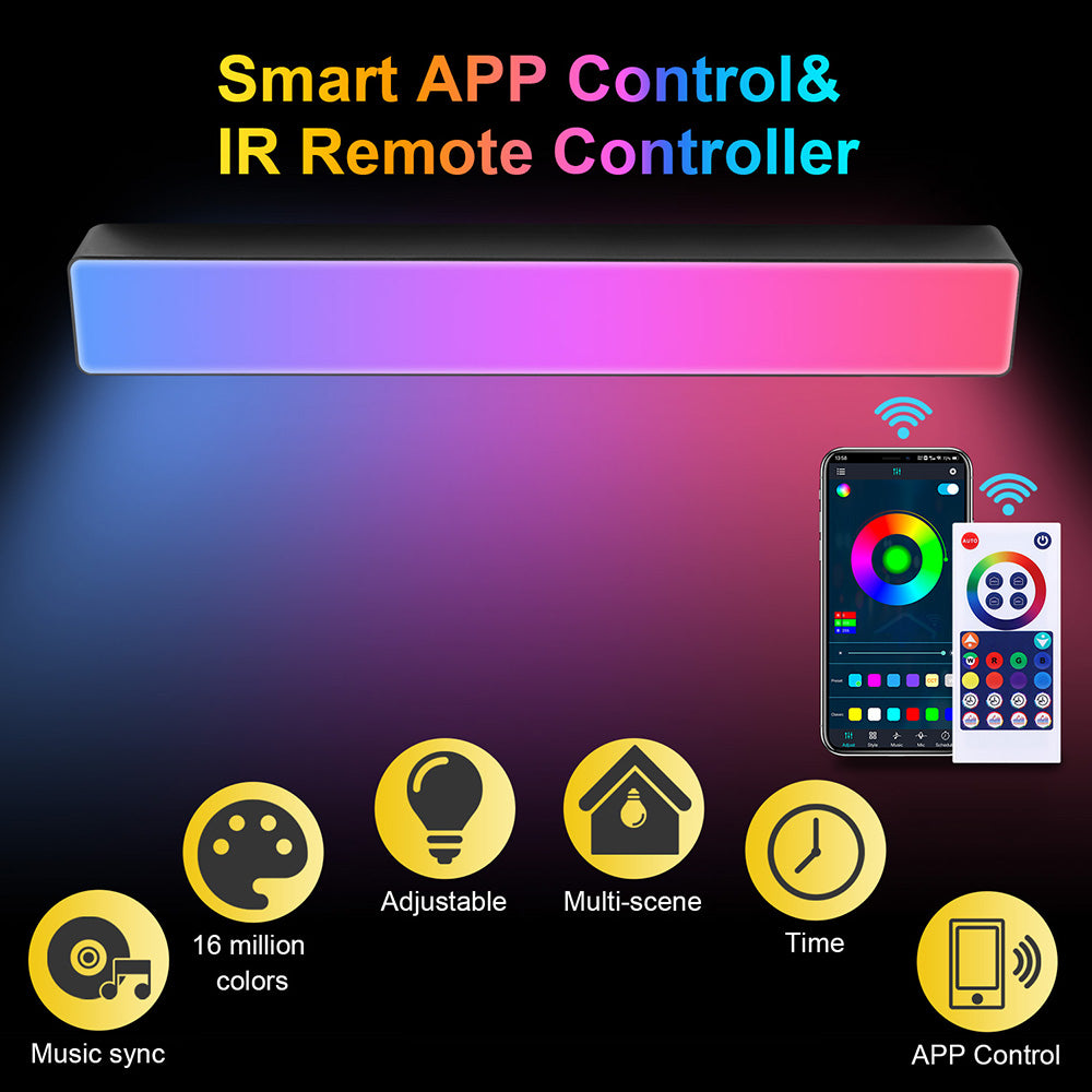 Sincronización de música Luz LED Aplicación inteligente RGB Bluetooth