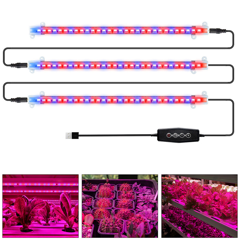 Tiras de luz de cultivo LED regulables de espectro completo