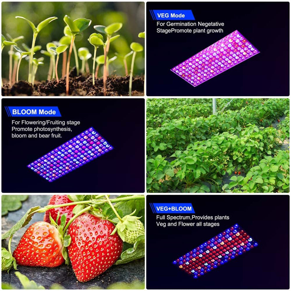 Full Spectrum LED Grow Light Panel Dual Chip Design