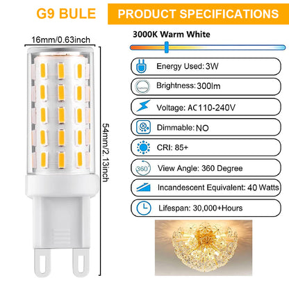 Led Corn Light Bulb No Flicker AC110-240V 5W 54LEDs