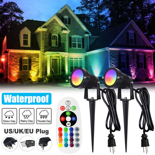 Wasserdichter Außenstrahler 6W RGB