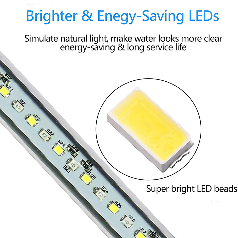 Luz LED sumergible para acuario con temporizador de encendido/apagado automático