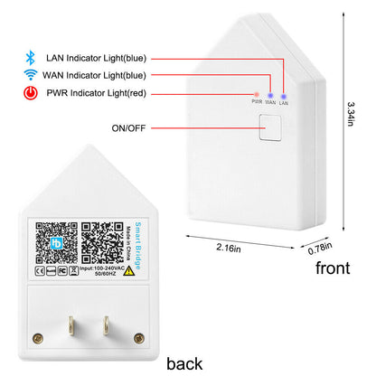 Smart Bridge Work with Alexa Google Home Smart Home BT Mesh HaoDeng APP for Smart LED Light