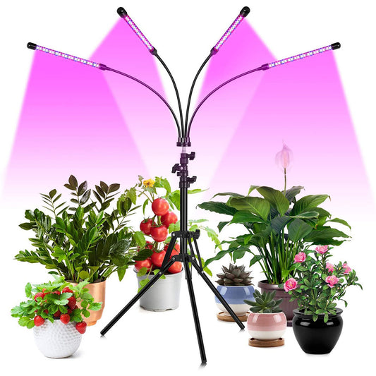 Floor Plant Light Tripod Stand 38-120cm & 3 Modes