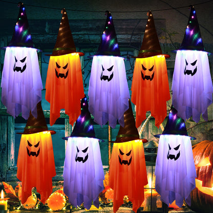 Halloween Decorations Outdoor Lighted Witch Hats