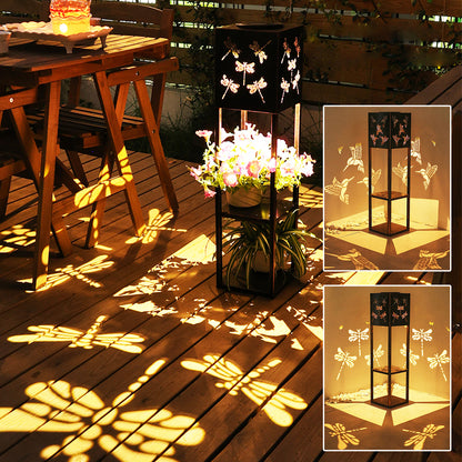 Solar Power Double-deck Flower Lamps