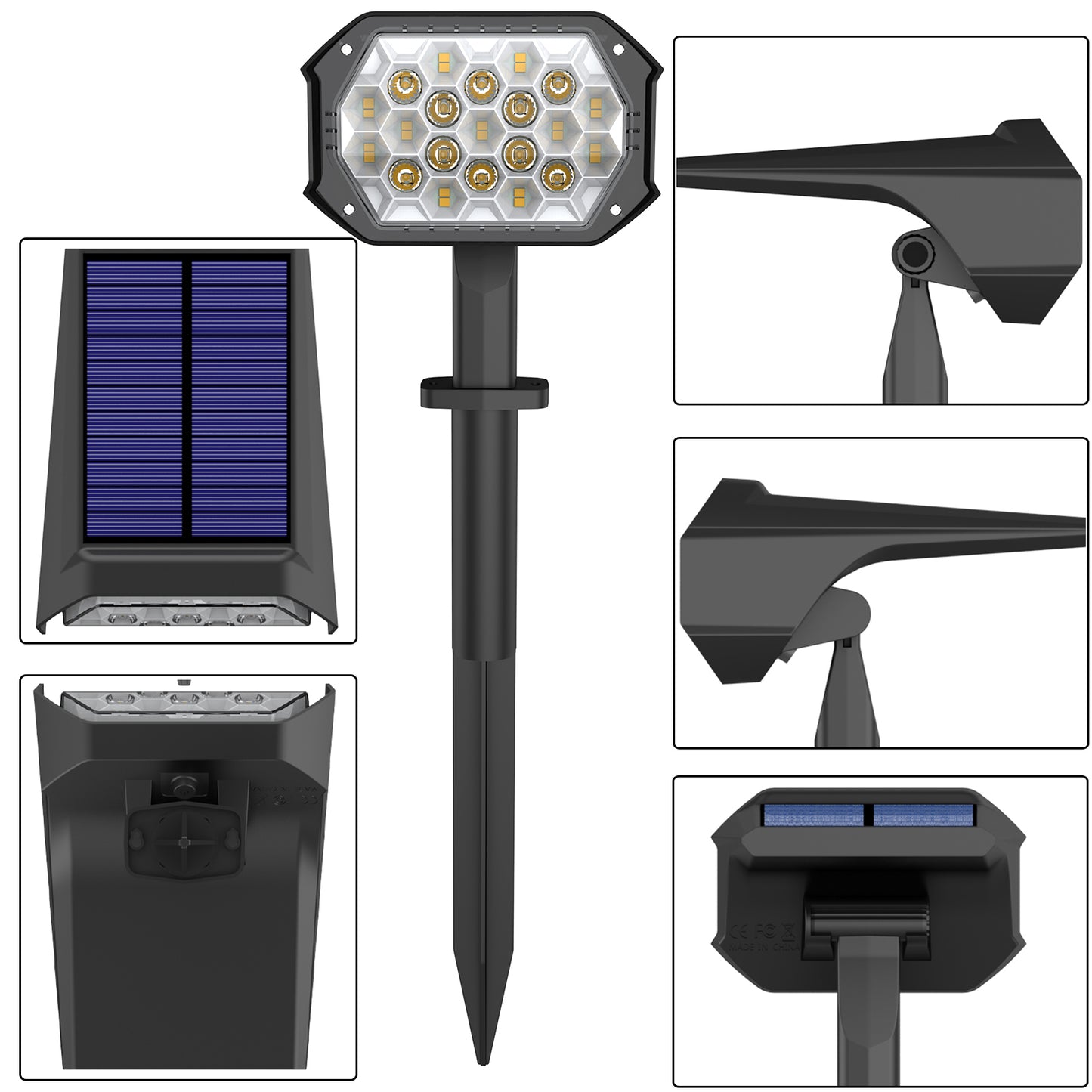 Waterproof Outdoor Solar Pathway Spot Light