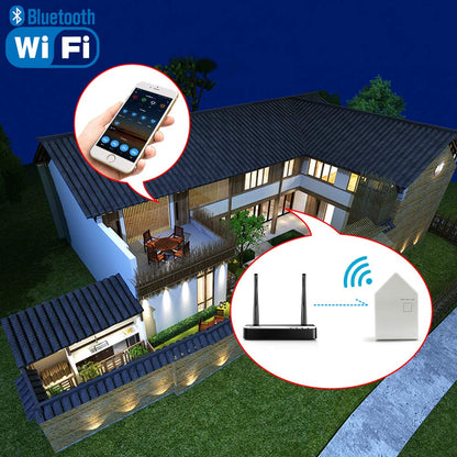 Trabajo de puente inteligente con Alexa Google Home Smart Home BT Mesh HaoDeng APP para luz LED inteligente