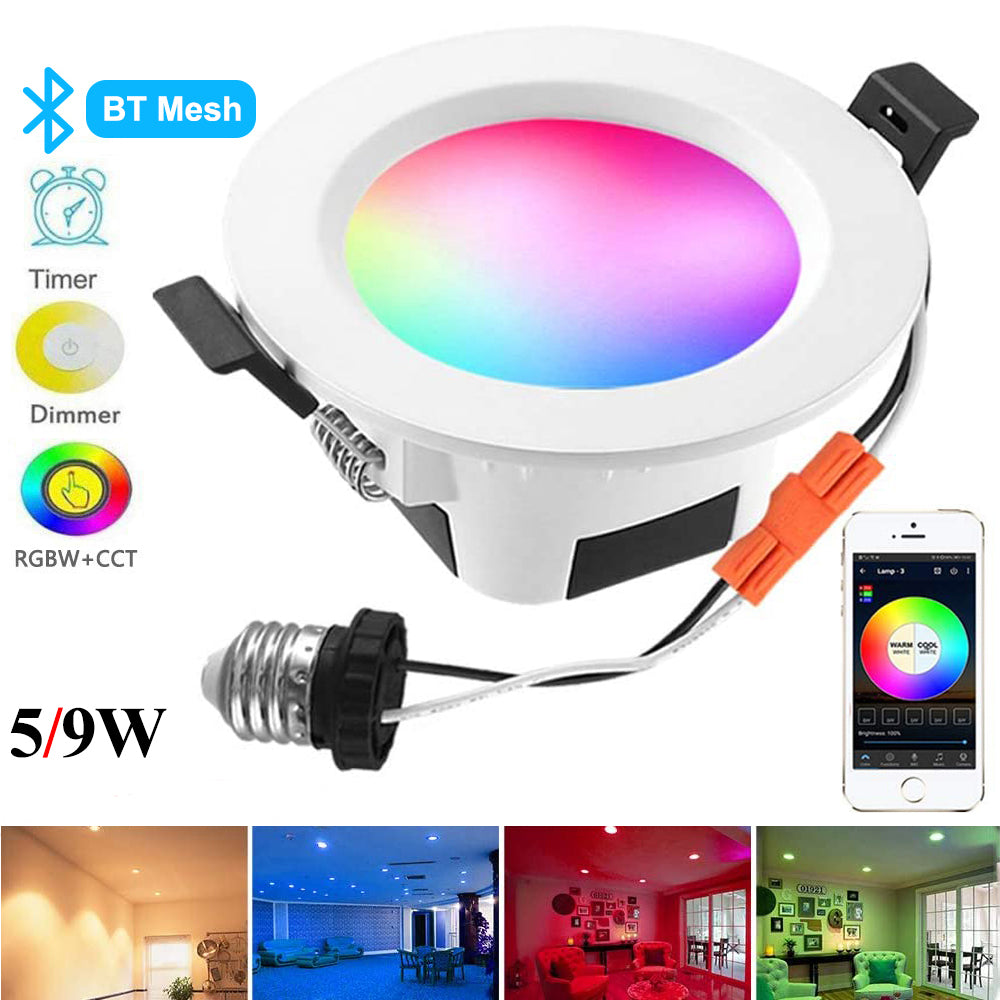 Downlights empotrables LED Malla Bluetooth inalámbrica inteligente