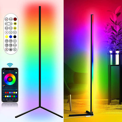 LED Corner Floor Lamp RGB Color Changing