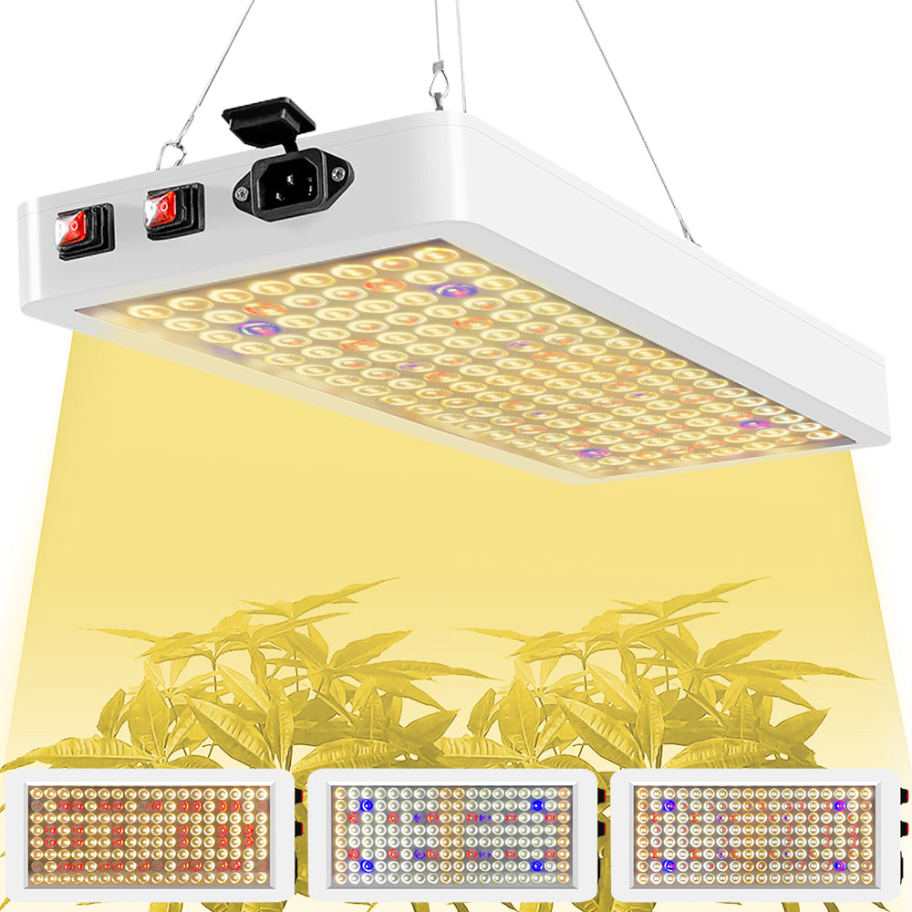 Lampes de culture LED à double interrupteur, lumière du soleil pour légumes et fleurs, spectre complet