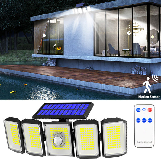 Solarleuchten mit Bewegungsmelder für den Außenbereich und Fernbedienung