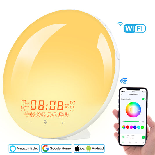 Wifi Smart Sunrise Alarm Clock Smart Wake Up Light