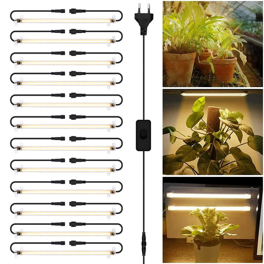 Luz de cultivo LED con luz solar conectable