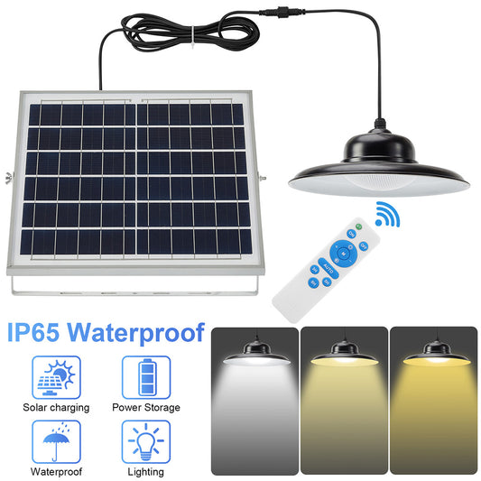 Remote Control Solar Pendant High Bay Light