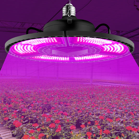 Foldable UFO Shape LED Plant Light Bulb 288-504LEDs E26/E27