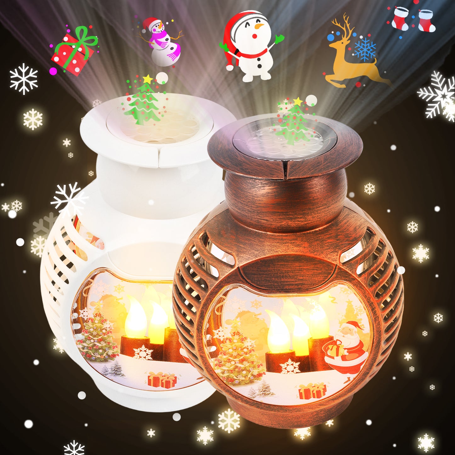 Christmas Snow Globe Lantern