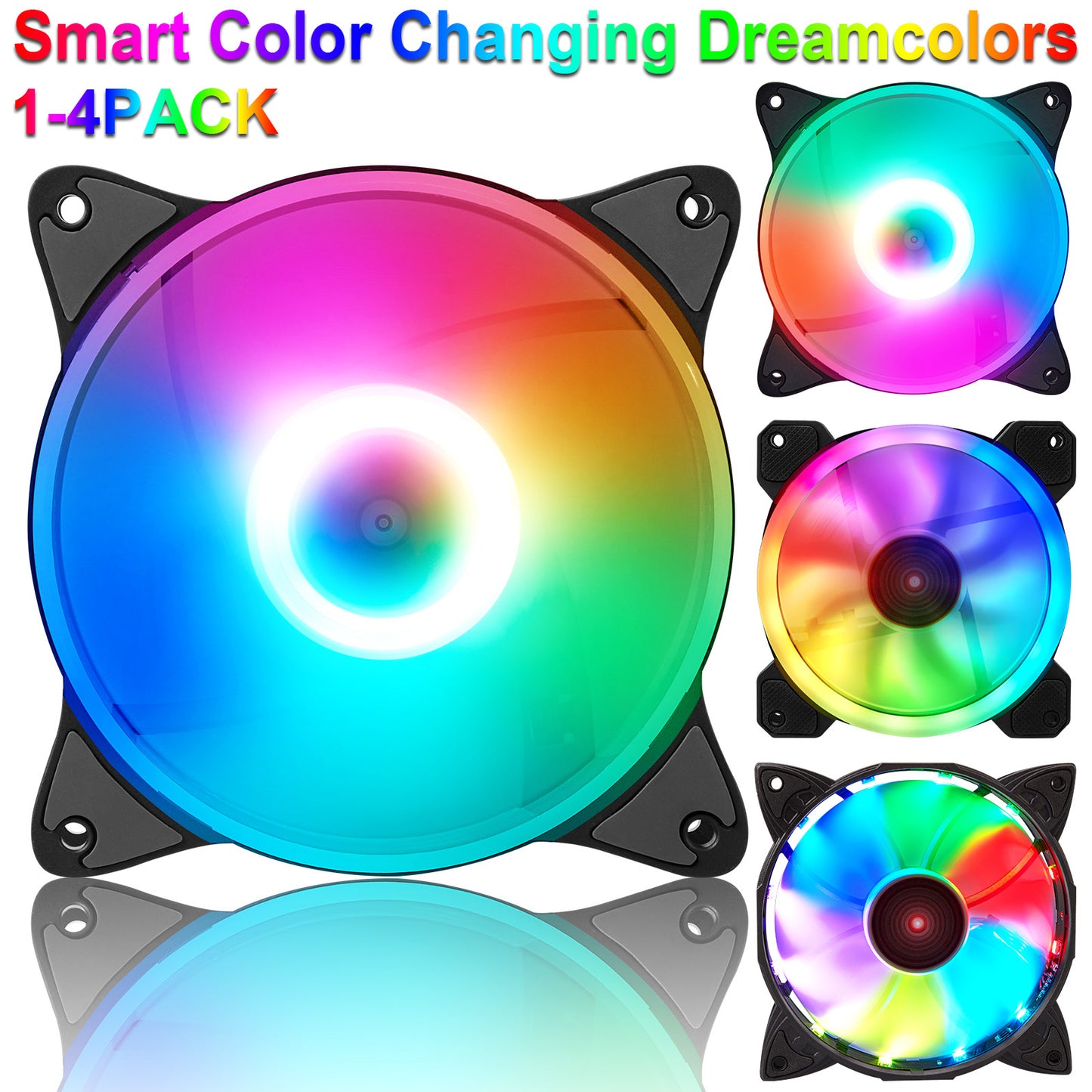 Ventilateur de refroidissement pour ordinateur LED RVB Dreamcolor