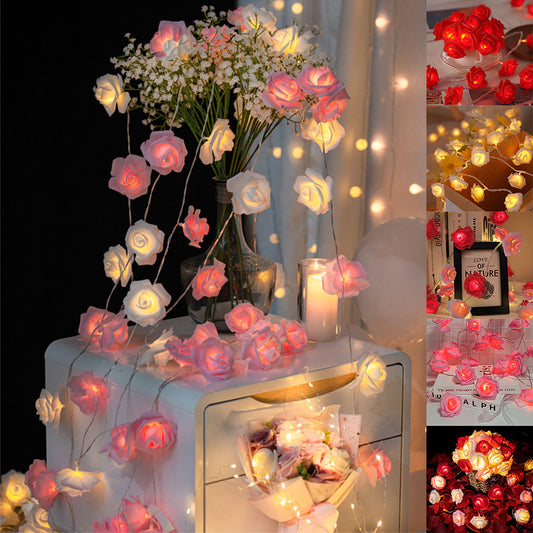 Guirlande Lumineuse Fée Fleur Rose