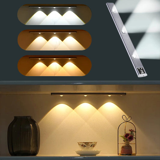 LED Motion Sensor Under Cabinet Light Sliver Shell