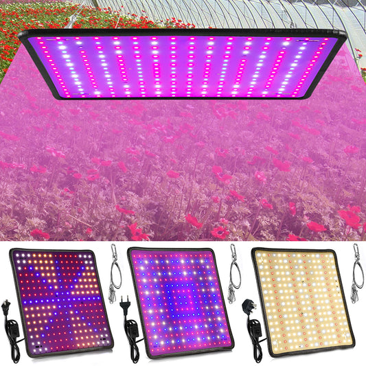 Luces de cultivo de plantas LED de 256 LED con panel de interruptor de encendido/apagado