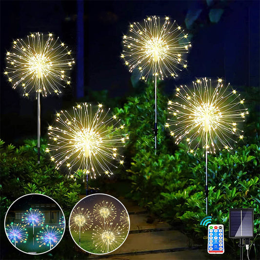 Lampes solaires de feu d'artifice LED bricolage