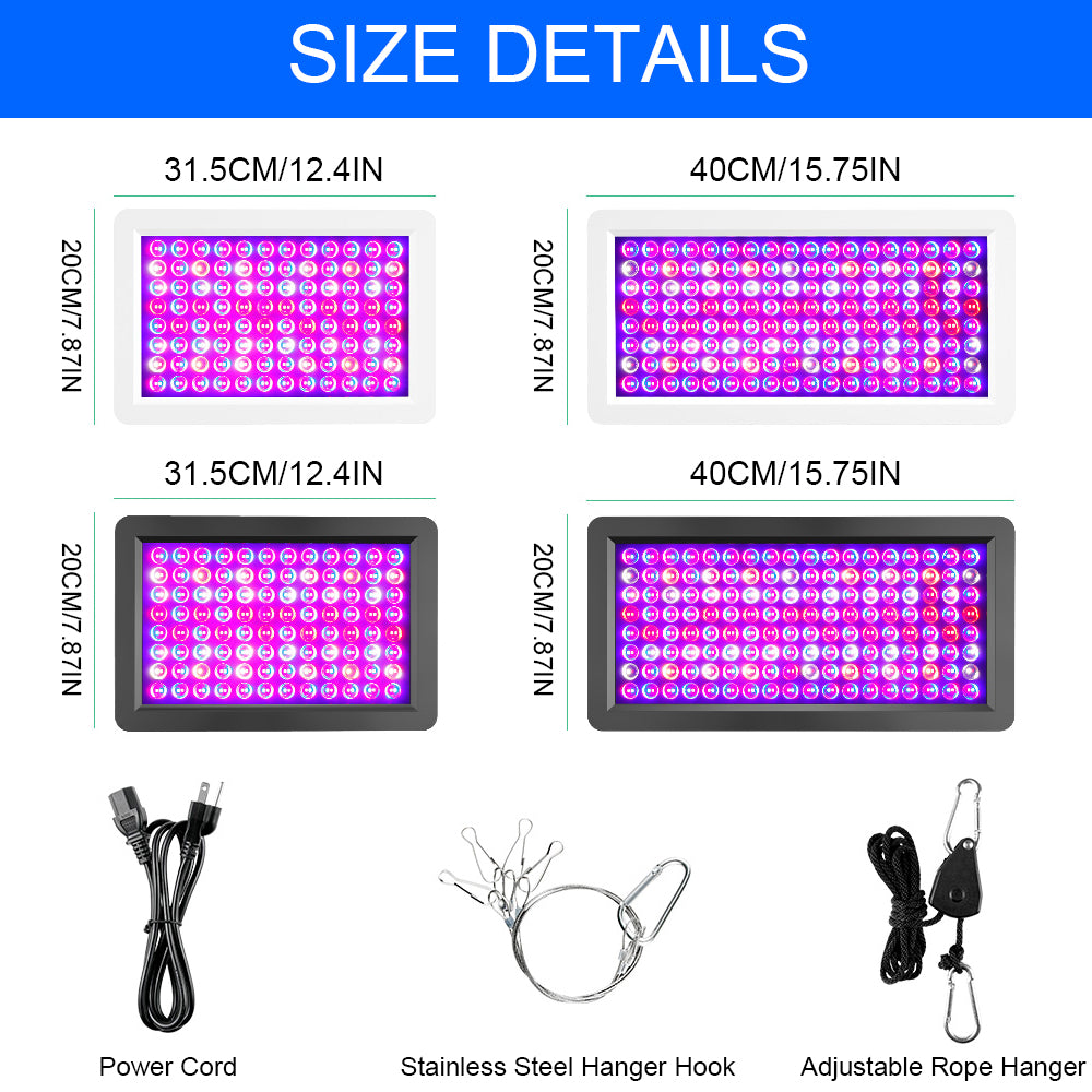 Full Spectrum LED Grow Light Panel Dual Chip Design