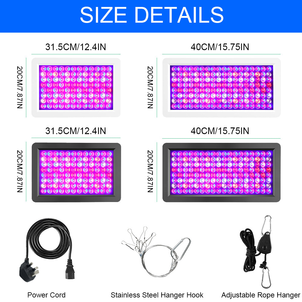 Full Spectrum LED Grow Light Panel Dual Chip Design