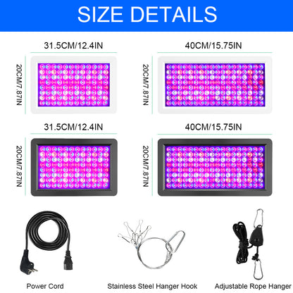 Panel de luz de cultivo LED de espectro completo Diseño de chip dual