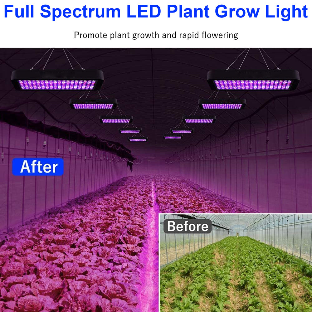 Panel de luz de cultivo LED de espectro completo Diseño de chip dual