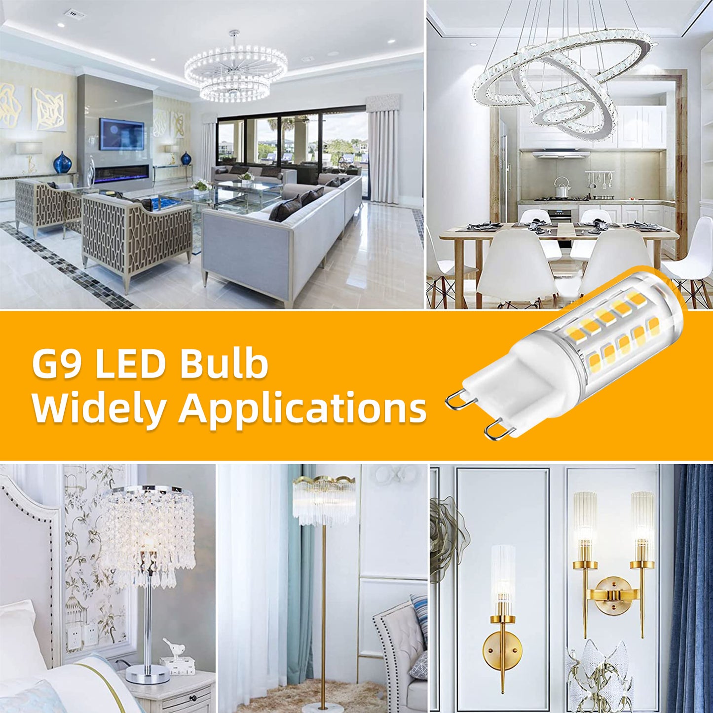 G9 LED-Glühbirne mit Bi-Pin-Sockel