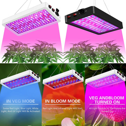 Panel de luz de cultivo LED de espectro completo Diseño de chip dual