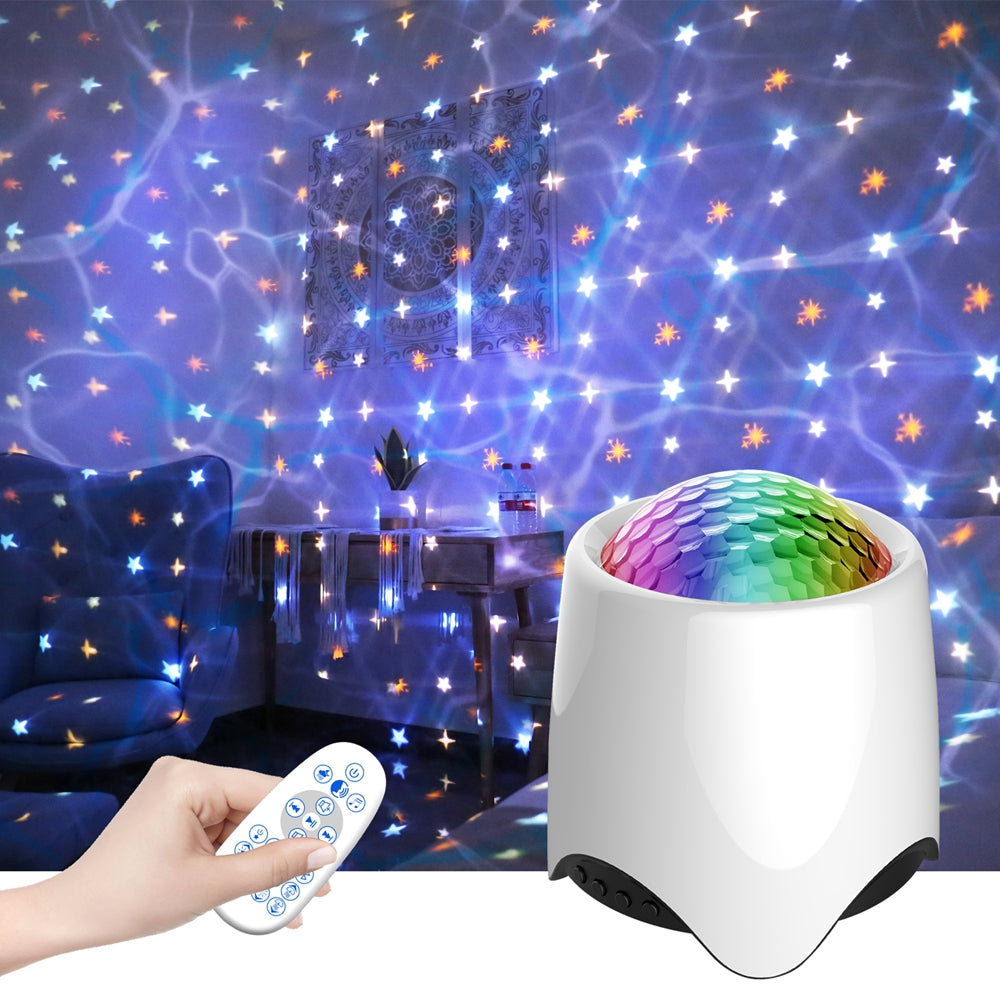 LED Star Wave Galaxy Projector Bluetooth Speaker