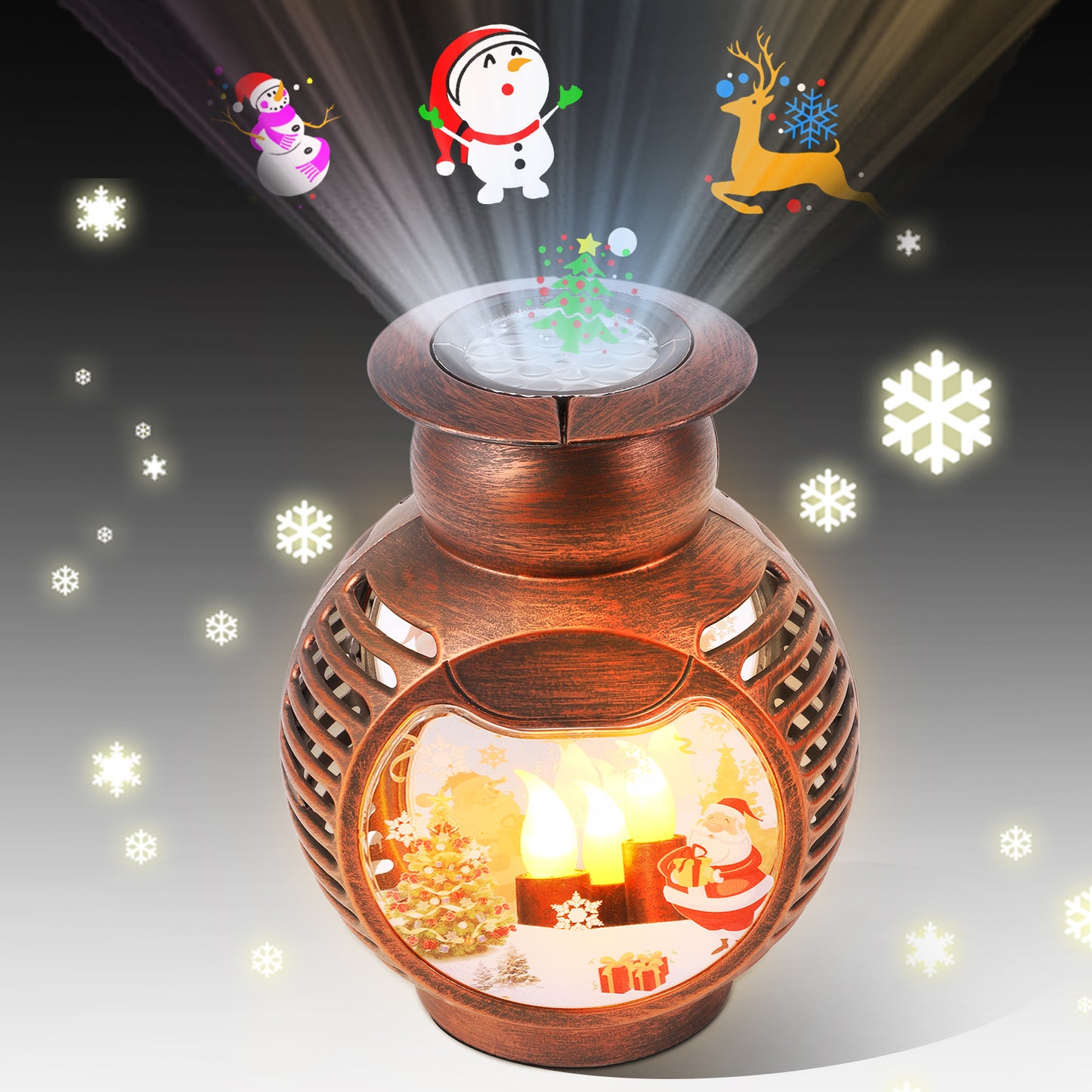 Christmas Snow Globe Lantern