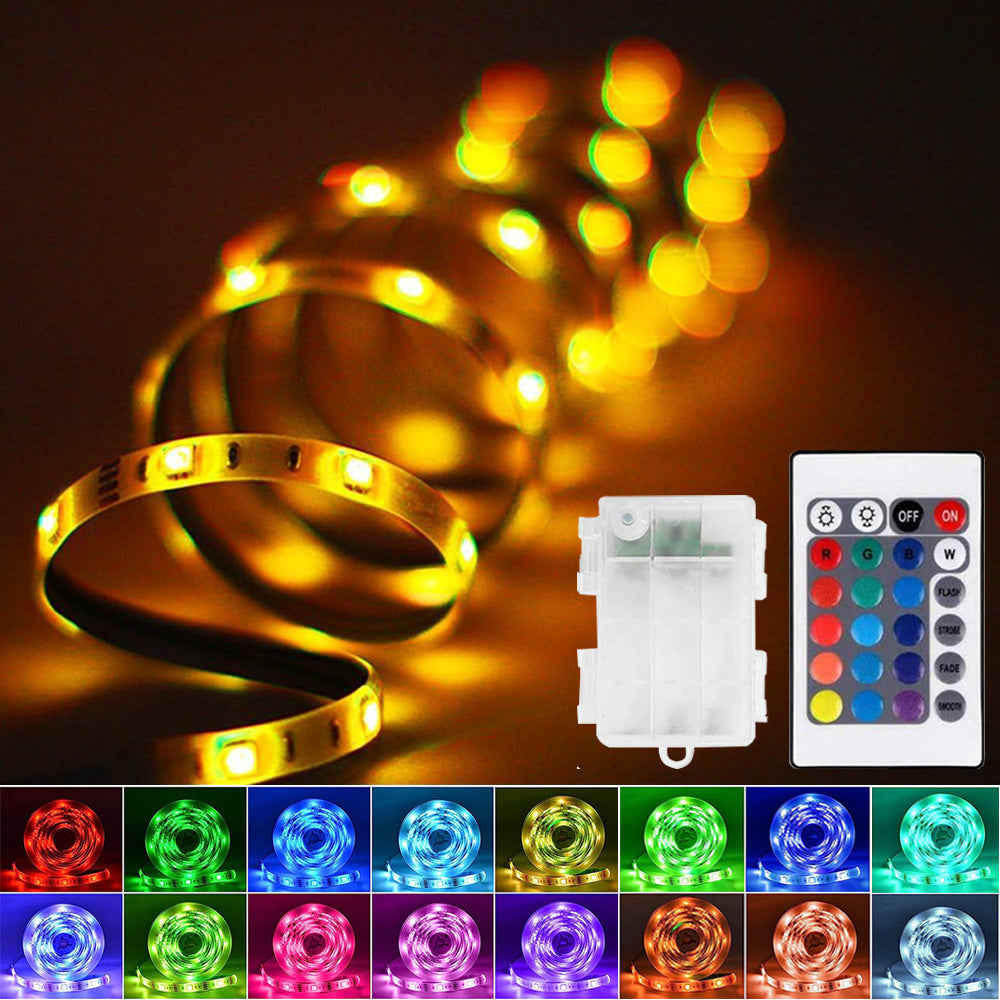 Tiras de luces LED RGB impermeables