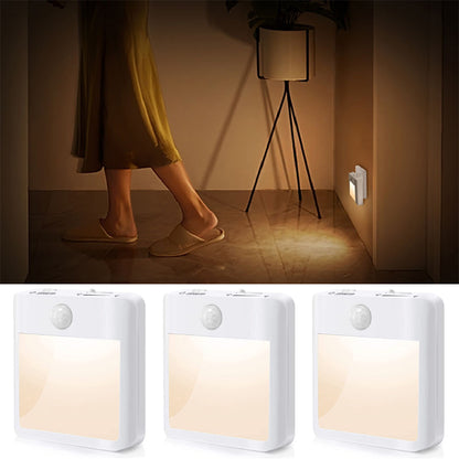 Luces nocturnas con sensor de movimiento LED enchufables