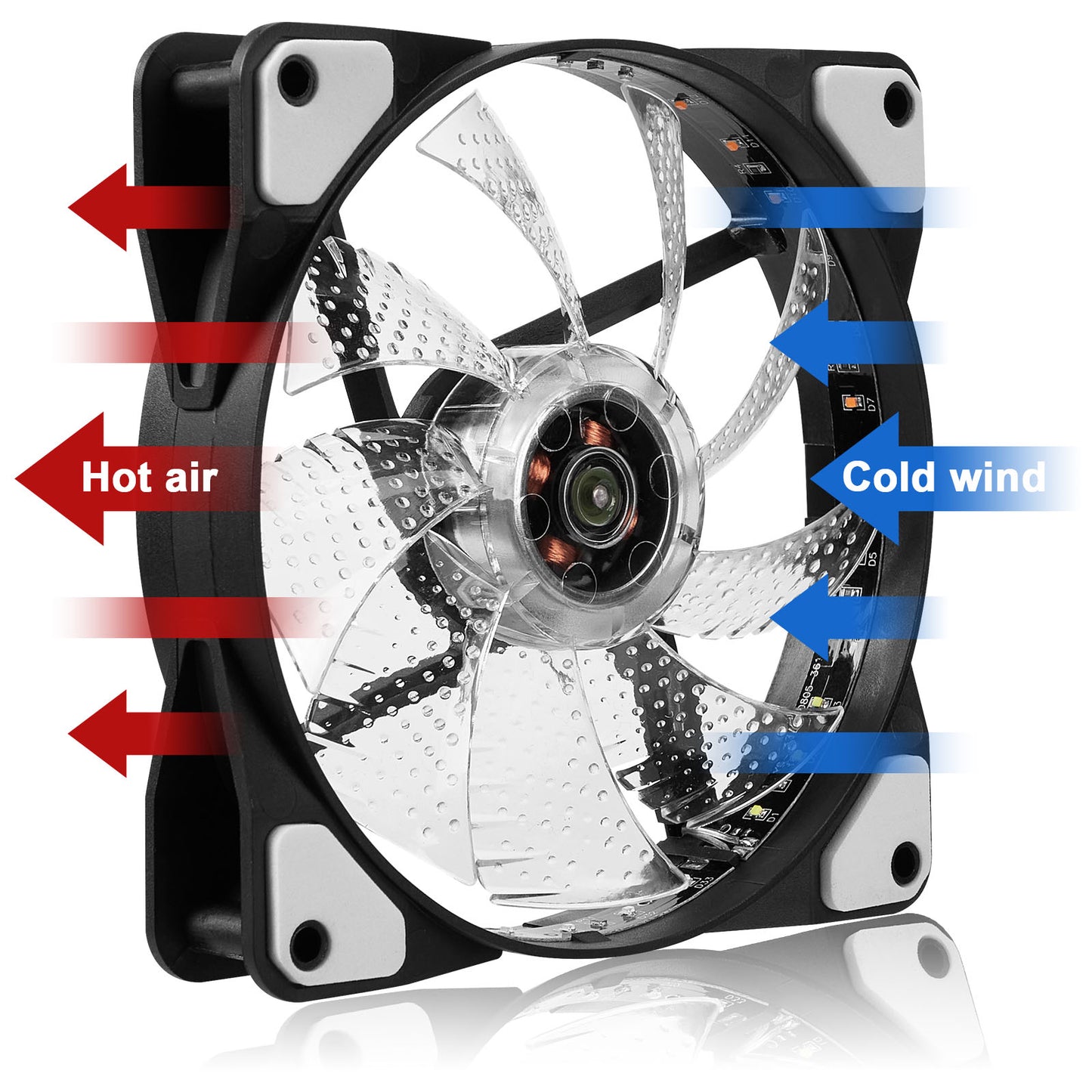 Ventilador de refrigeración para computadora LED