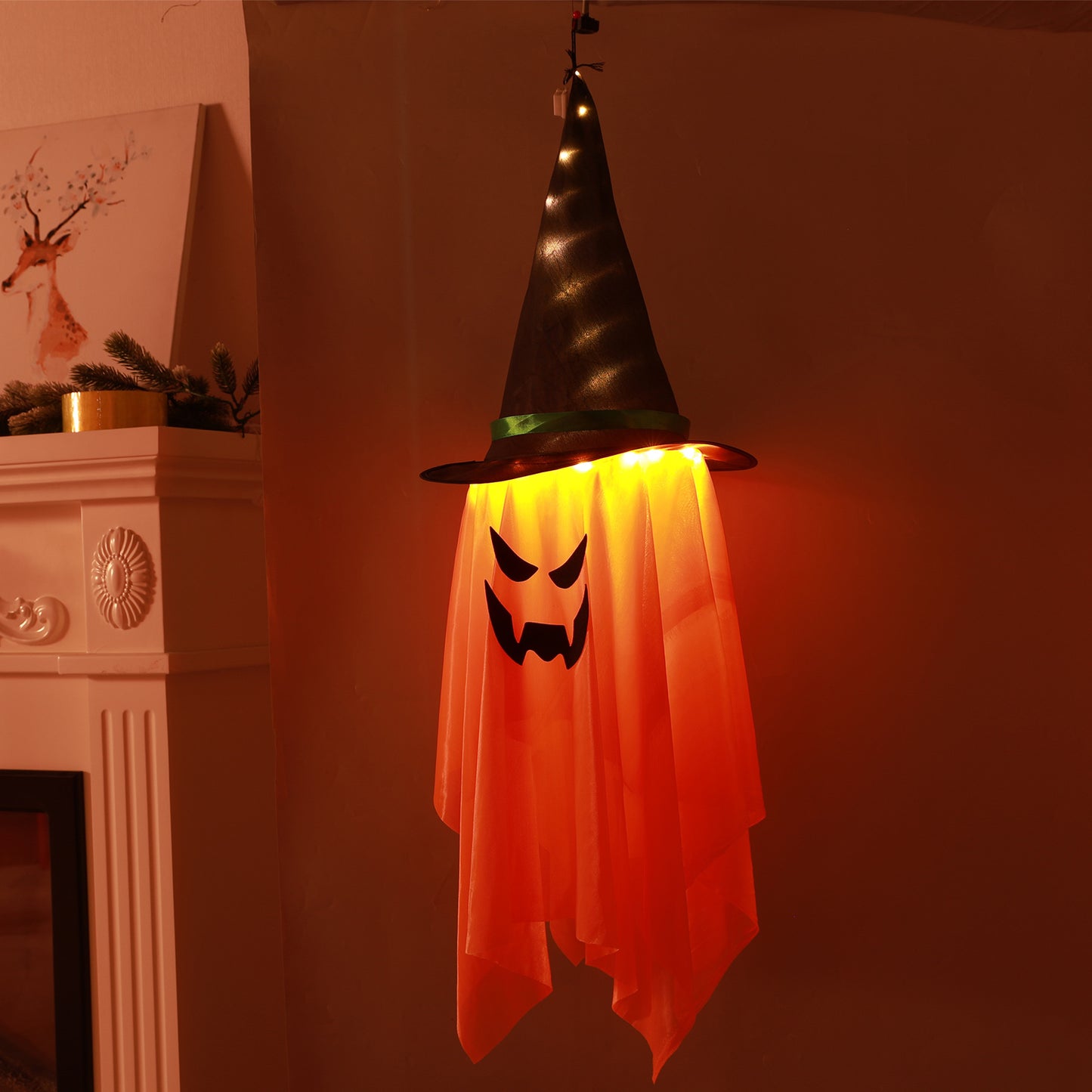 Halloween Decorations Outdoor Lighted Witch Hats