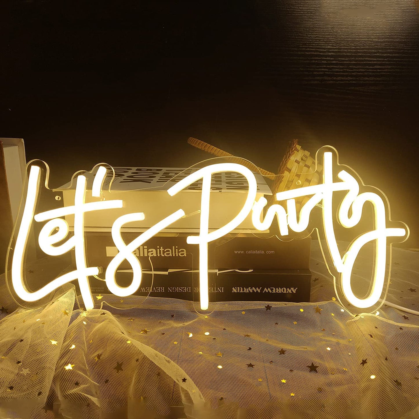 LED Neon Light Sign Let's Party