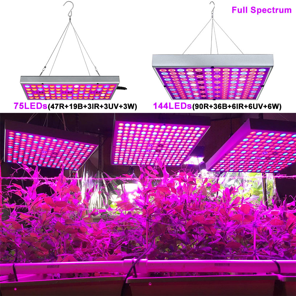 Luz LED para plantas con panel de espectro completo 25W/45W