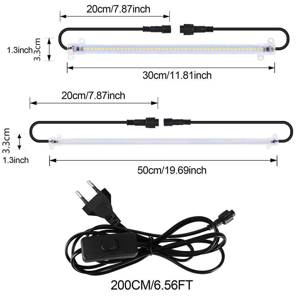 Luz de crecimiento LED conectable de espectro completo